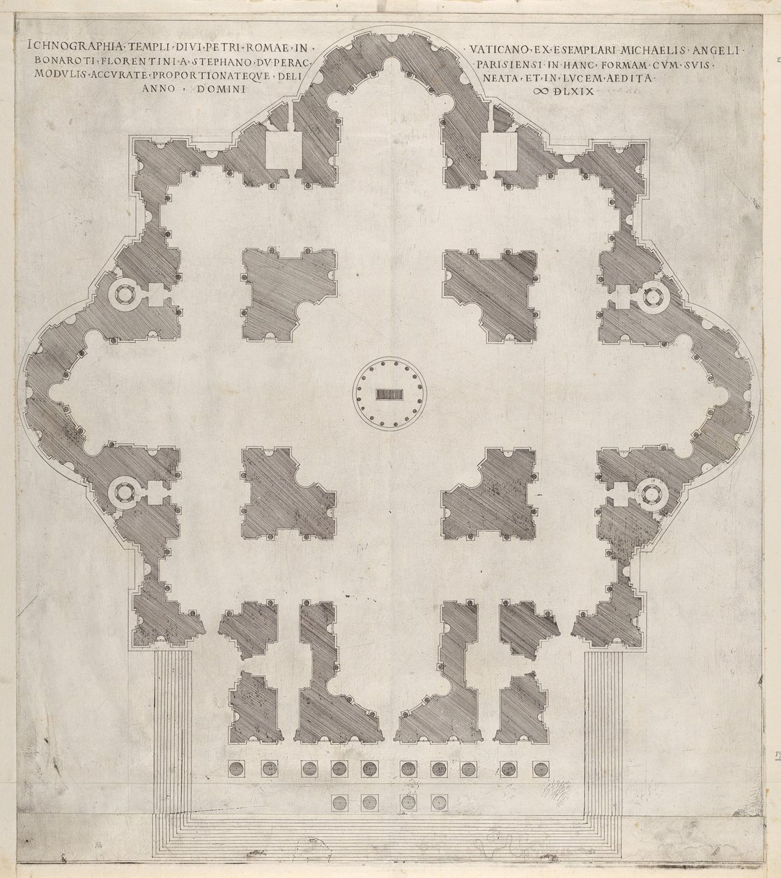 Szent Péter terve Peters, 1569 alkotó: Etienne Duperac