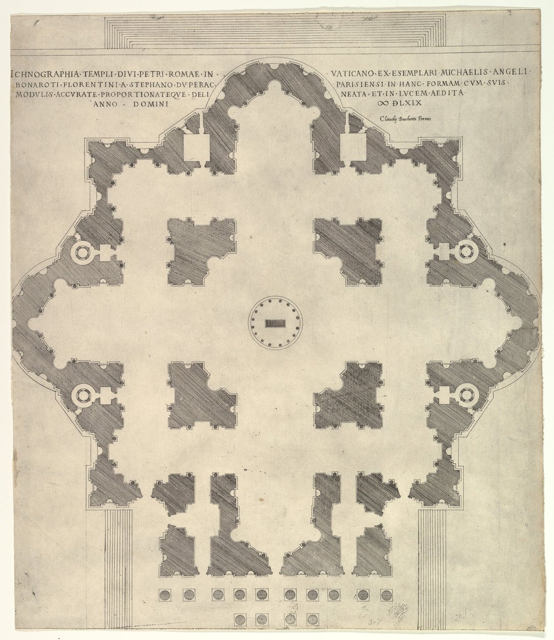 Szent Péter terve Peters, 1569 alkotó: Etienne Duperac