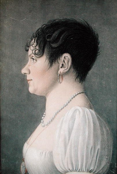 Fiatal lány portréja, 1810 körül (pasztell, papír) alkotó: Etienne Esperance Bouchardy