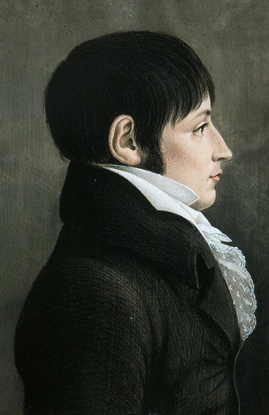 Férfi portré (pasztell papíron) alkotó: Etienne Esperance Bouchardy