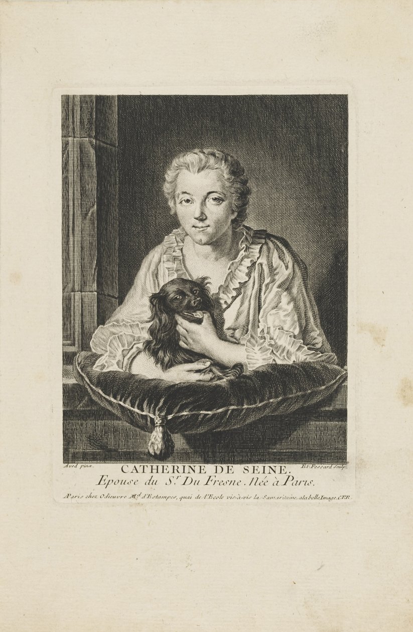 Madame Quinault-Dufresne színésznő portréja 1705-1767, c. 1750. alkotó: Etienne Fessard