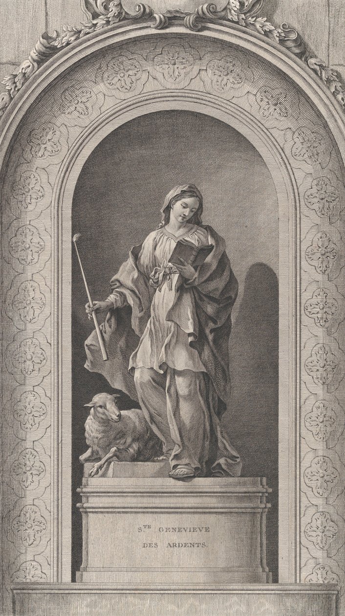 Az alapítottak kápolnája Párizsban: Sainte Geneviève des Ardents, 1757., 1757. alkotó: Etienne Fessard