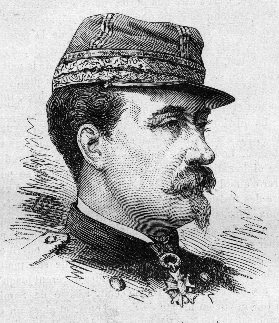 Jean Baptiste Marie Edouard Campenon tábornok (1819-1890), francia katona és politikus. Bocour metszete a „” Le Monde Illustré”” 1287. számában, november 26. alkotó: Etienne Gabriel Bocourt