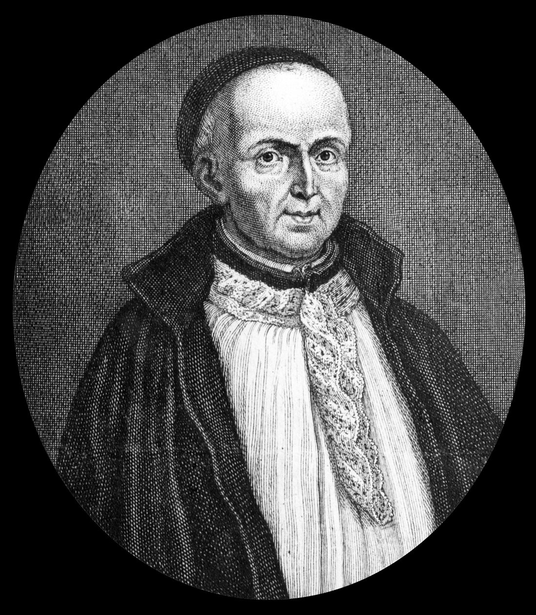 Michel Le Tellier (1643-1719) francia teológus, jezsuita, XIV. Lajos gyóntatója, metszet. alkotó: Etienne Jehandier (after) Desrochers