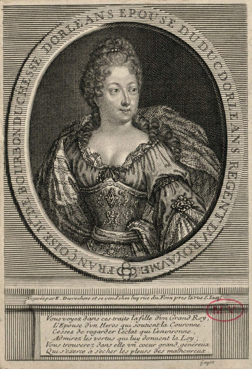 Françoise-Marie de Bourbon által Desrochers, Etienne Jahandier, alkotó: Etienne Jehandier Desrochers