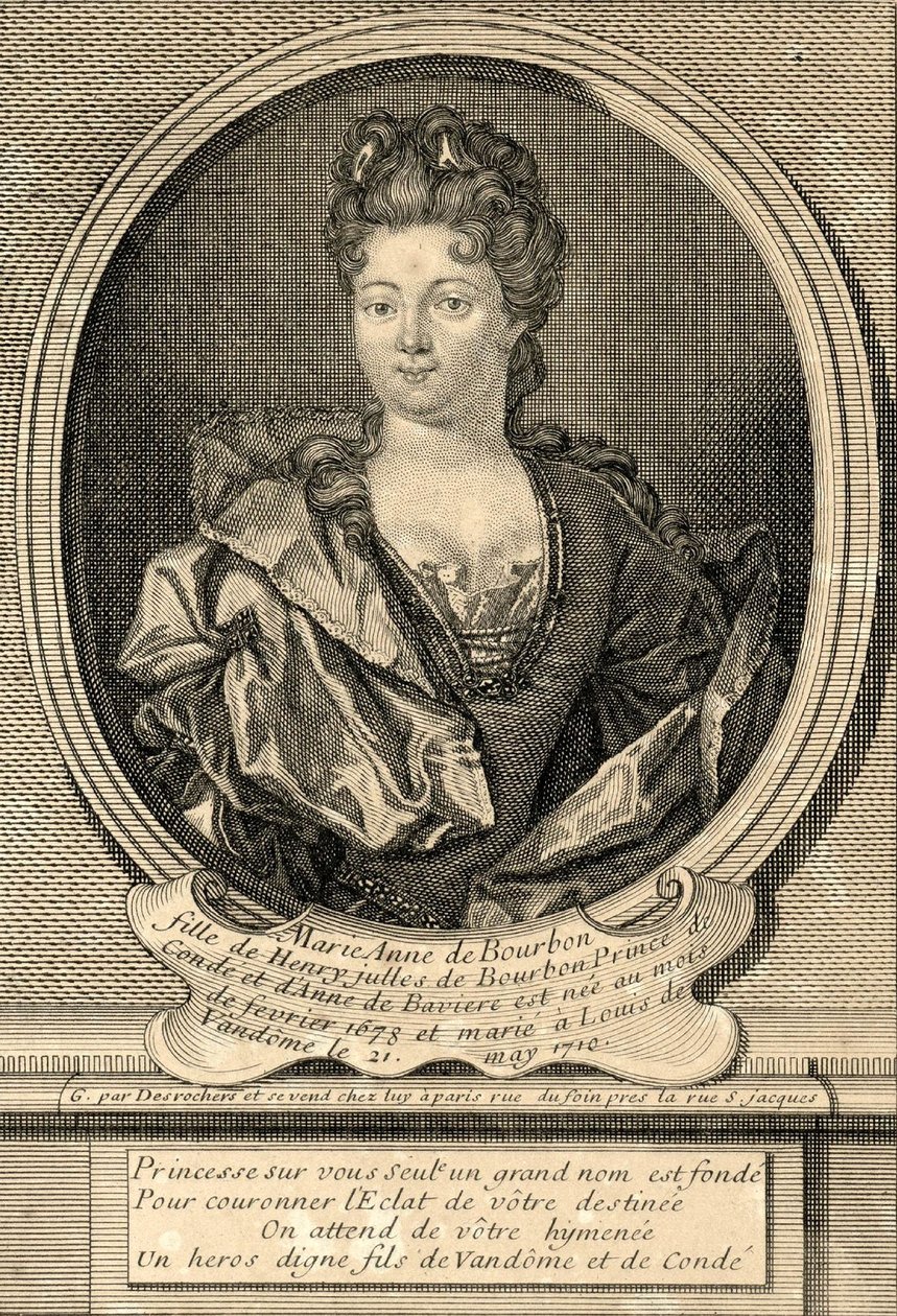 Marie Anne de Bourbon, Vendôme hercegnője alkotó: Etienne Jehandier Desrochers