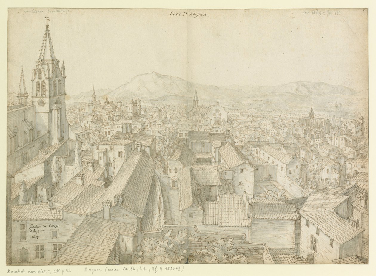 Az avignoni kollégium egy része  1617 : Avignon egy része alkotó: Etienne Martellange