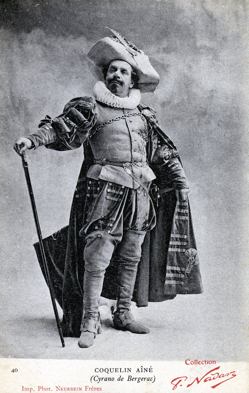 Constant Coquelin, más néven Coquelin aîné (1841 - 1909) Cyrano de Bergerac jelmezében (fotó) alkotó: Etienne Neurdein