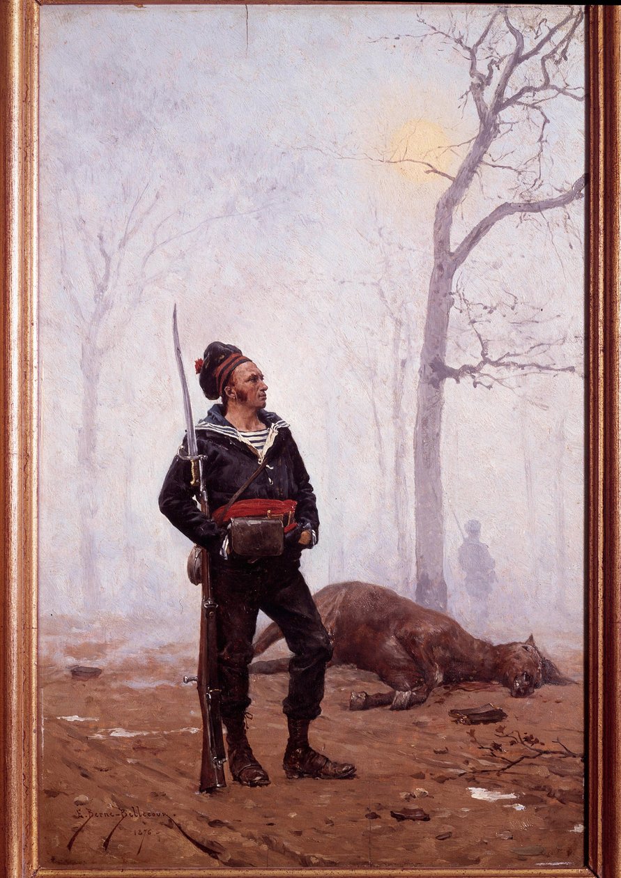 A tengerészgyalogság katonája 1876-ban Etienne Berne Bellecour (1838-1910) festménye alkotó: Etienne Prosper Berne Bellecour