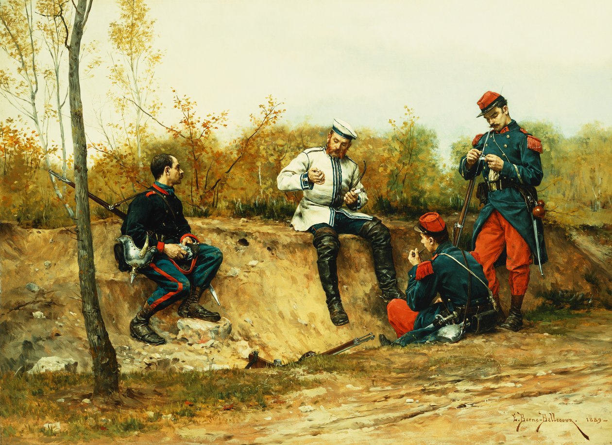 A fogoly, 1889 alkotó: Etienne Prosper Berne Bellecour