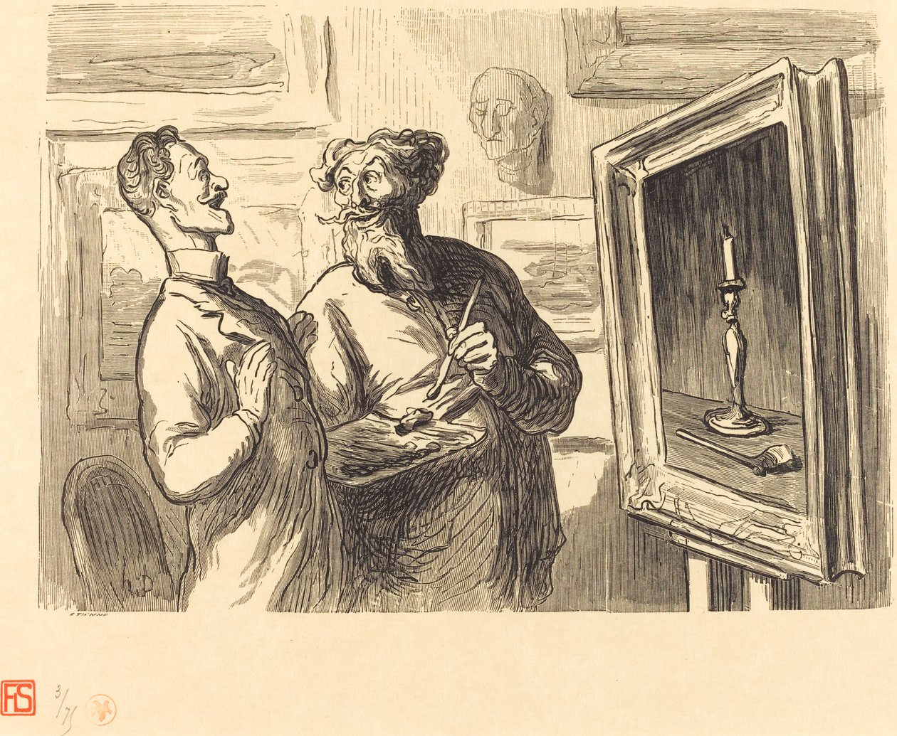 Egy realista mindig talál egy realistábbat, aki csodálja őt alkotó: Etienne after Honoré Daumier