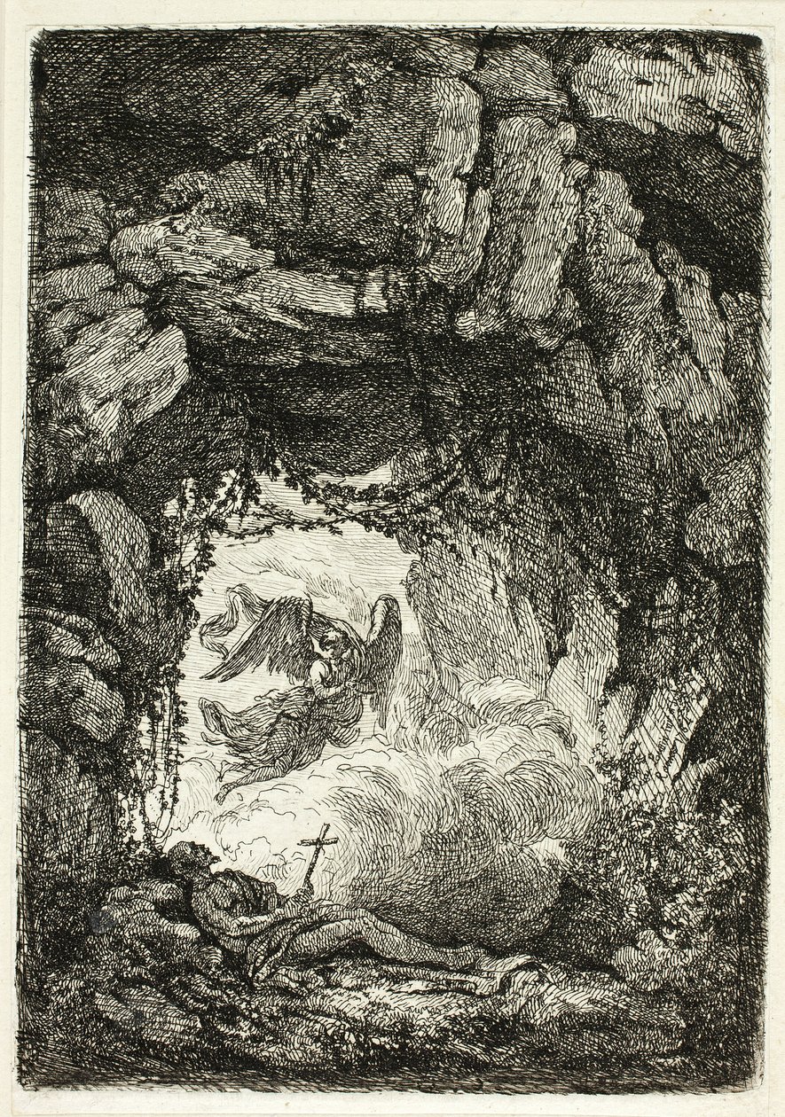 Szent Jeromos halála alkotó: Etienne de Lavallee Poussin