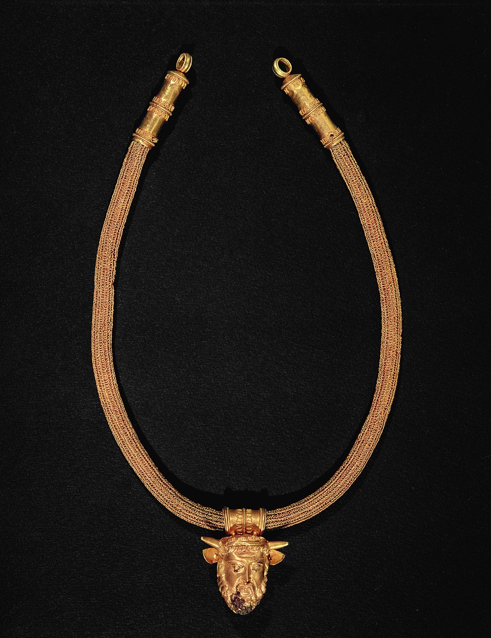 Nyaklánc emberfejű medállal (arany) alkotó: Etruscan