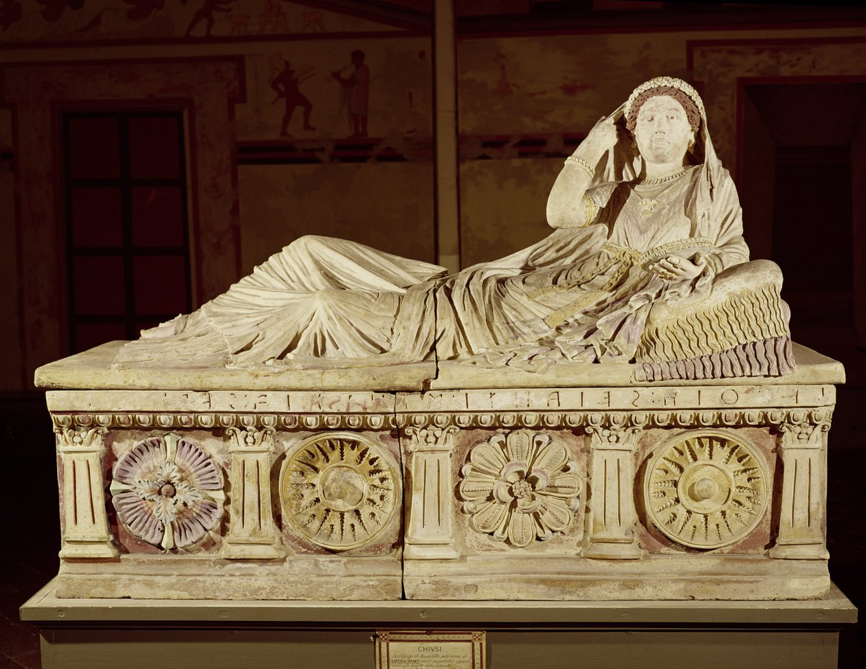Larthia Seianti szarkofágja (terrakotta) alkotó: Etruscan