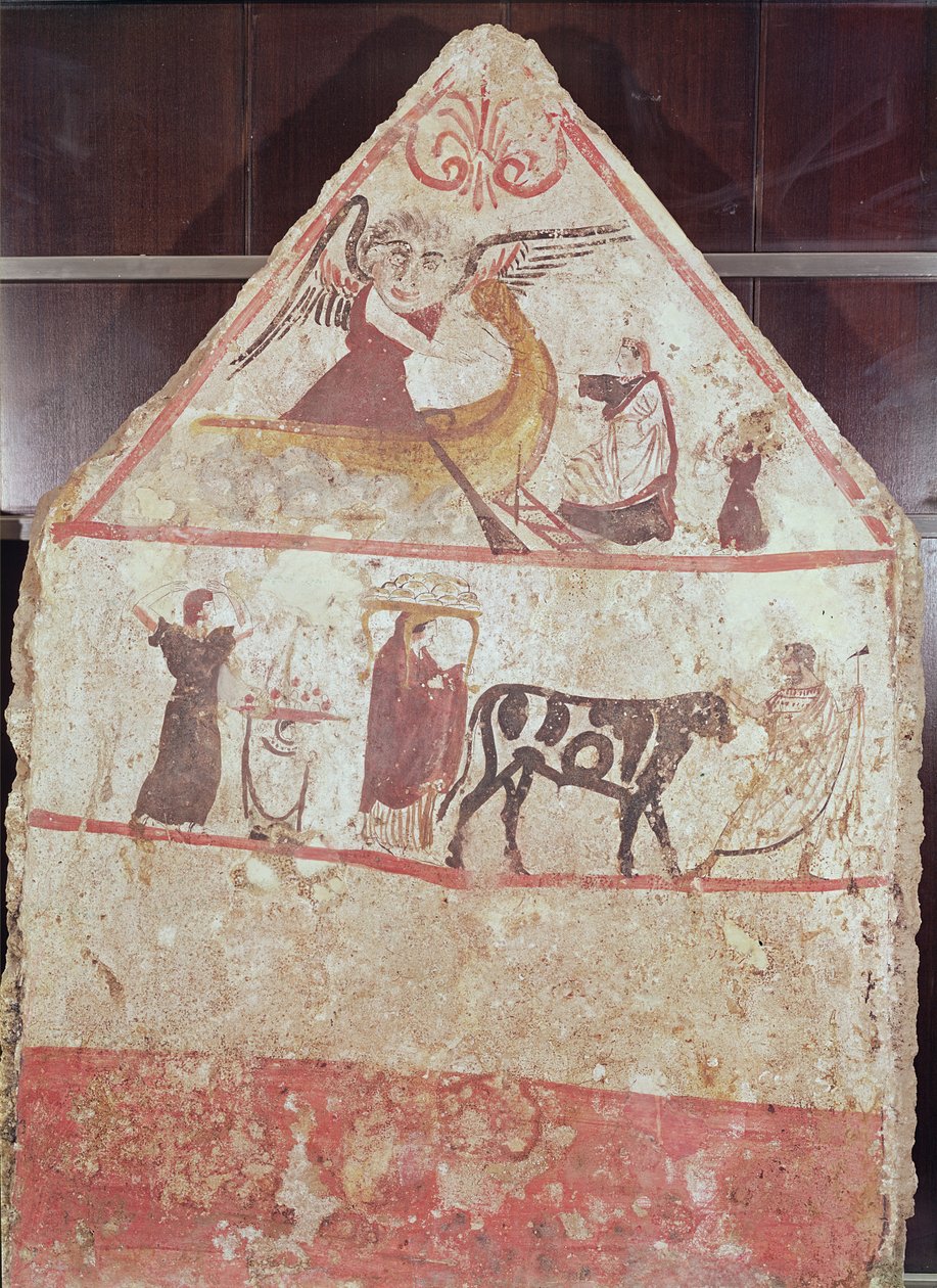 Charon parkja és körmenete (falfestmény) alkotó: Etruscan