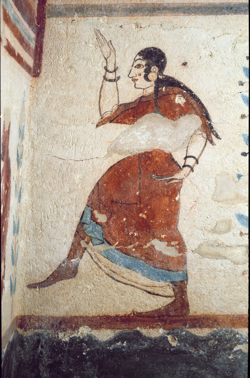 Egy táncos (freskó, részlet, ie 530) alkotó: Etruscan