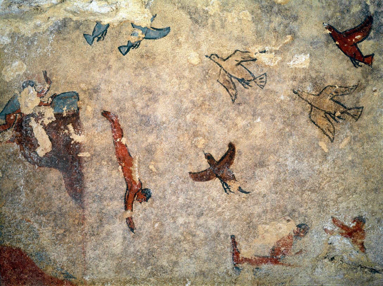 Egy búvár. (Freskó részlete, ie 520-510) alkotó: Etruscan