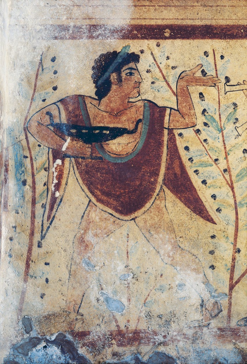 Etruszk nekropoliszok, Leopárd sírja, freskórészlet alkotó: Etruscan