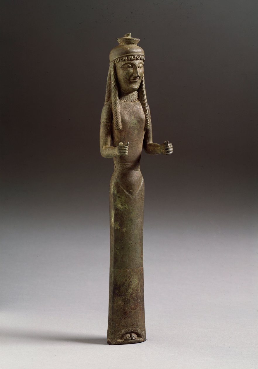 Etruszk művészet: felajánló alakja (etruszk művészet, felajánló figura, bronz szobor Olaszországból, Kr.e. 550, Mérete 36 cm) Bronz szobor, Olaszország Kr.e. 550 Firenze, Museo Archeologico alkotó: Etruscan