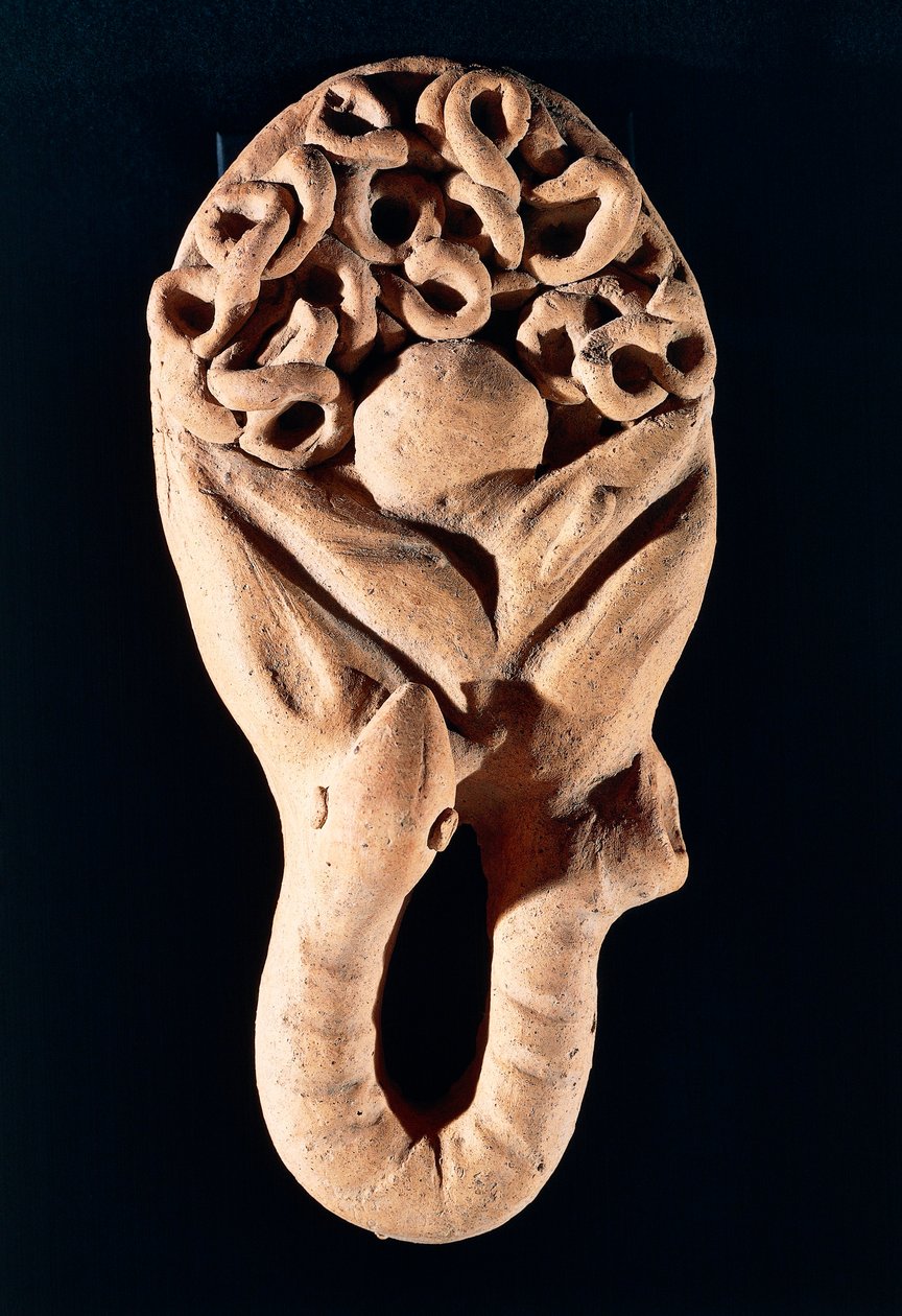 Etruszk civilizáció, beleket ábrázoló terrakotta fogadalmi felajánlás, Tessennanóból, Lazio régióból, Olaszországból alkotó: Etruscan