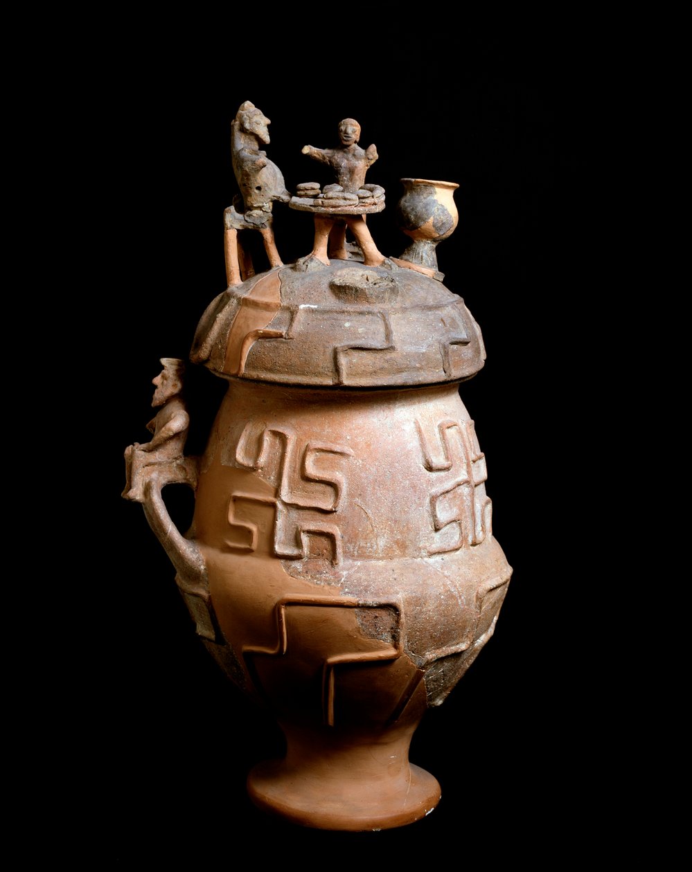Etruszk civilizáció, temetési rítus: Montescudaio-i hamvas váza, Olaszország Kr.e. 650 alkotó: Etruscan