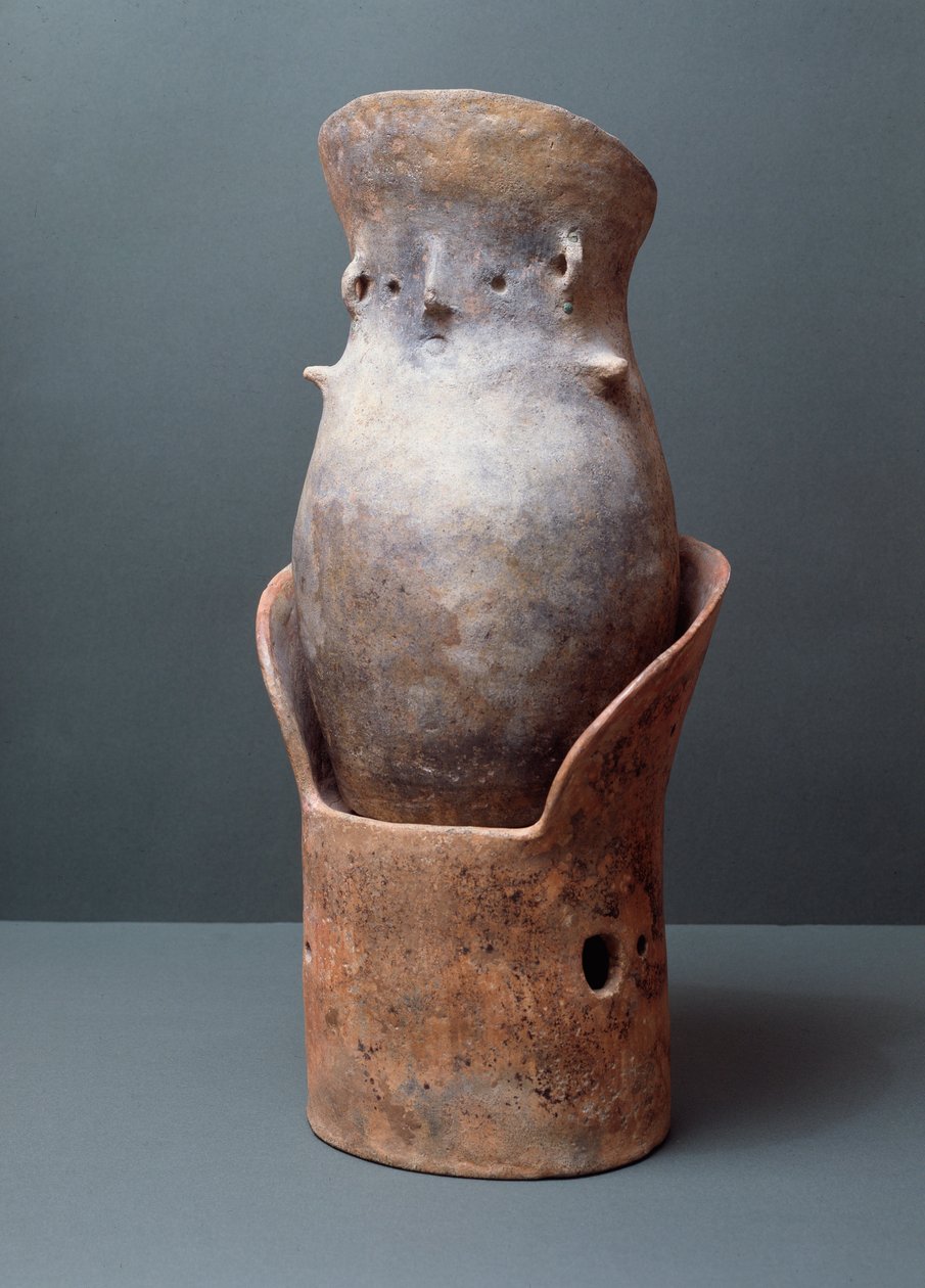 Etruszk civilizáció, temetési rítus: formázott tetőcsont, Kr.e. 8. század Bisenzio helyéről alkotó: Etruscan