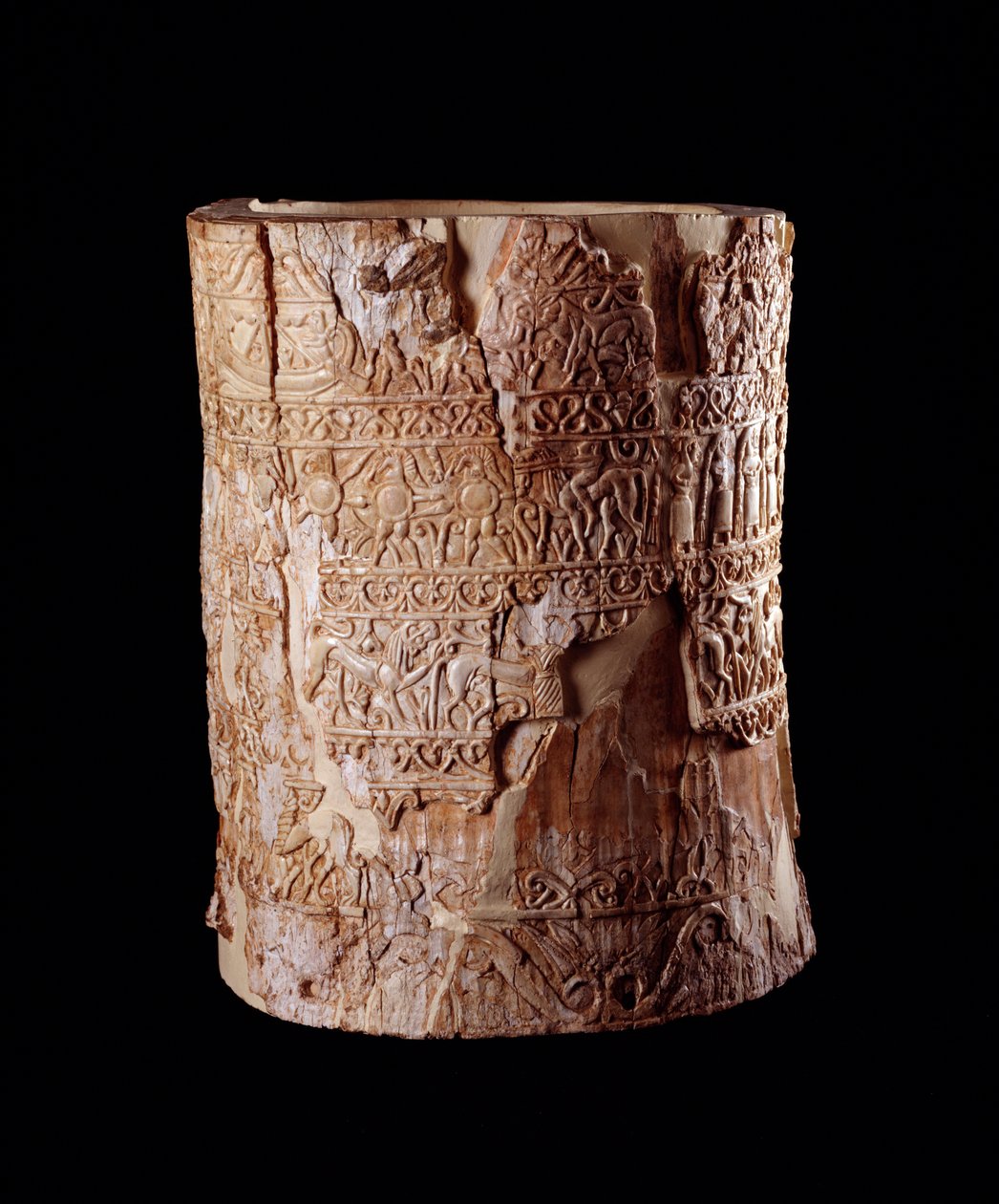 Etruszk civilizáció: elefántcsont cibórium Pania a Chiusi sírjából, Olaszország - Kr. e. 7. század alkotó: Etruscan