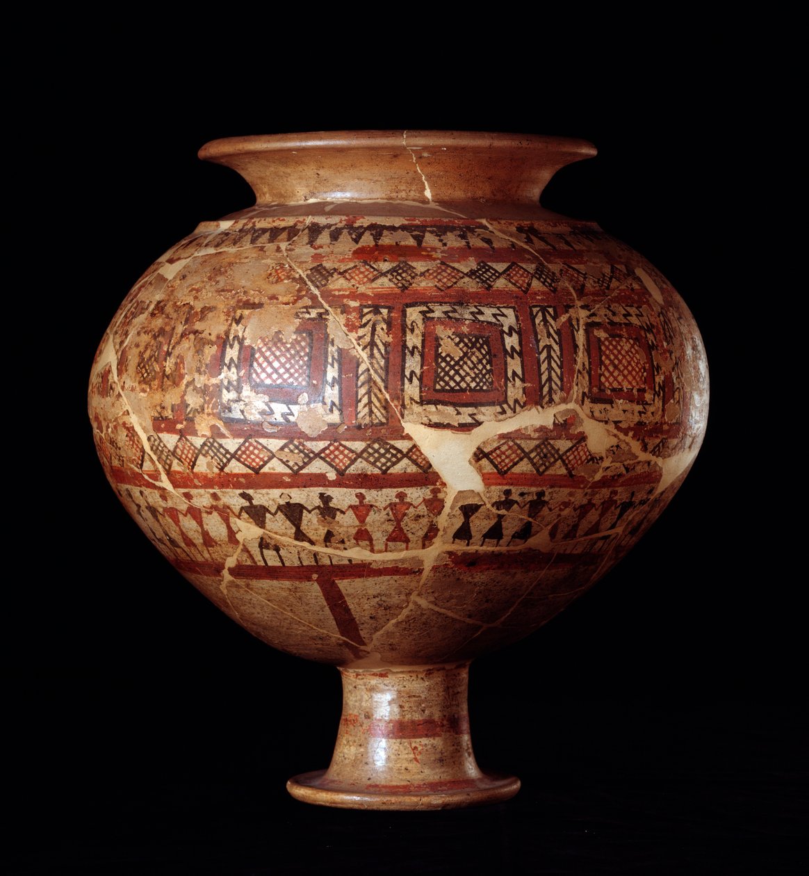 Etruszk civilizáció: olla váza a 3. sírból, Buccacce a Bisenzio nekropolisza – Kr.e. 7. század alkotó: Etruscan