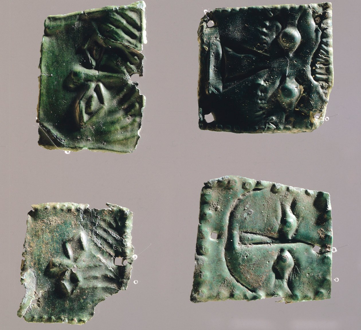 Ex-voto szemeket ábrázoló bronzlemezben. Leletek a Reithia Este (Velence) szentély tárgyaiból. Az etruszk civilizáció, Kr. e. 5-4. alkotó: Etruscan