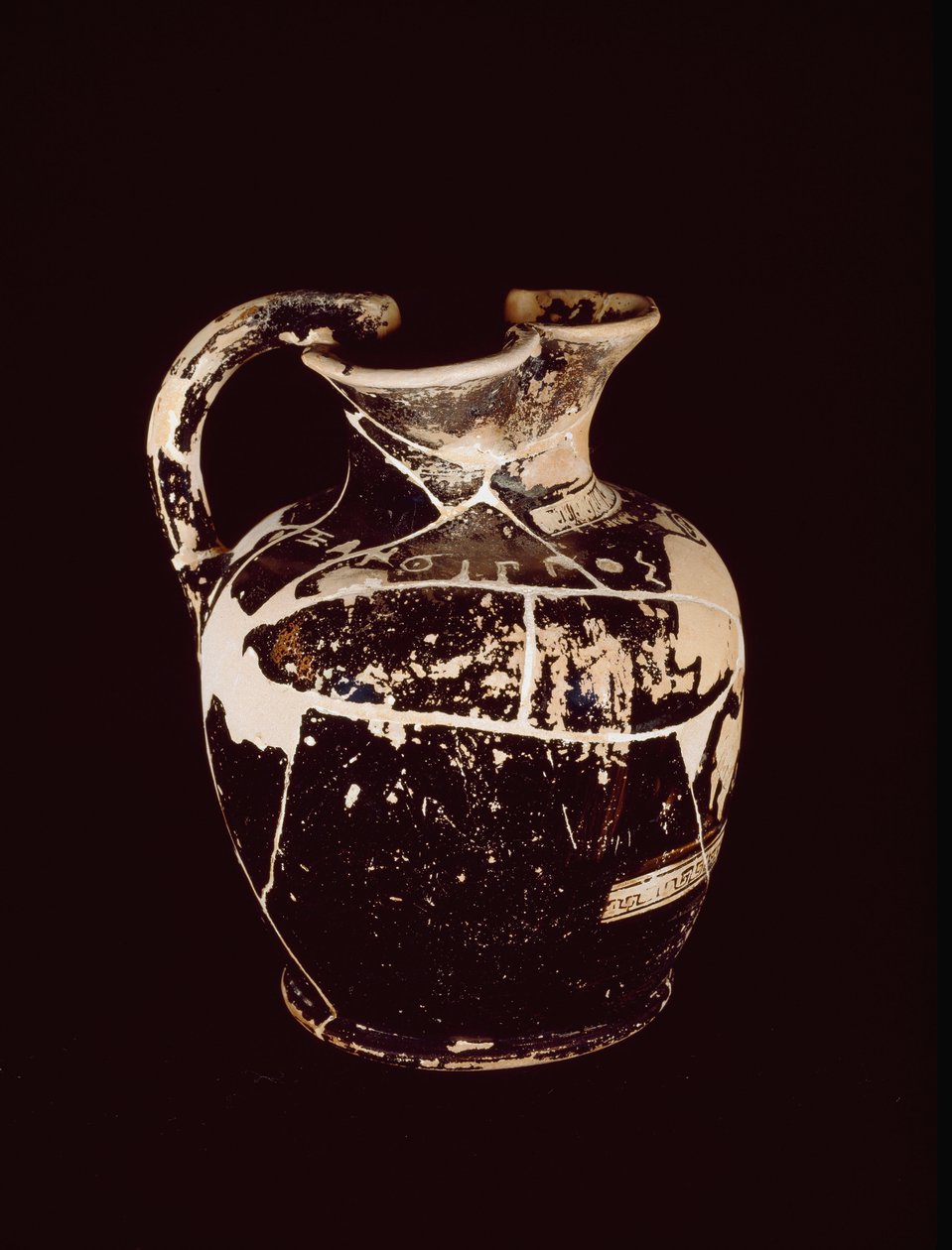 Oenochoe xanthippos felirattal. Valle Trebbia 709. sírjából, Kr.e. V. században alkotó: Etruscan