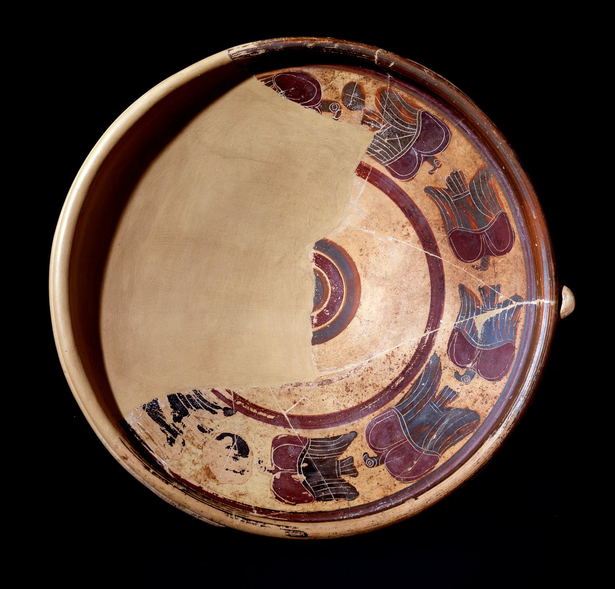 Az állatokat ábrázoló terrakotta lemez, ie 600-590 alkotó: Etruscan