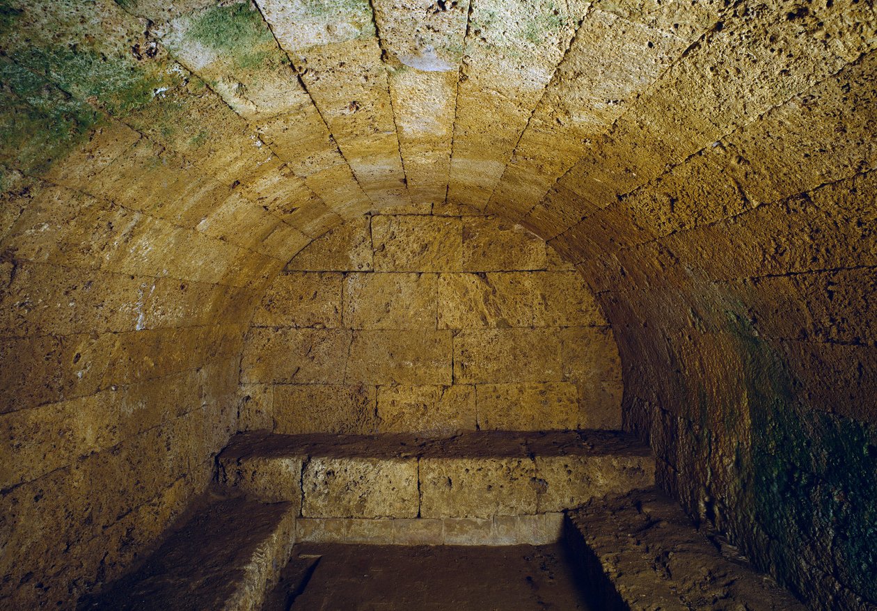 Etruszk civilizáció: del Gran Duca (nagyherceg vagy nagyherceg) sírjának képe, Kr.e. 3. század vége. Chiusi, Olaszország alkotó: Etruscan Etruscan