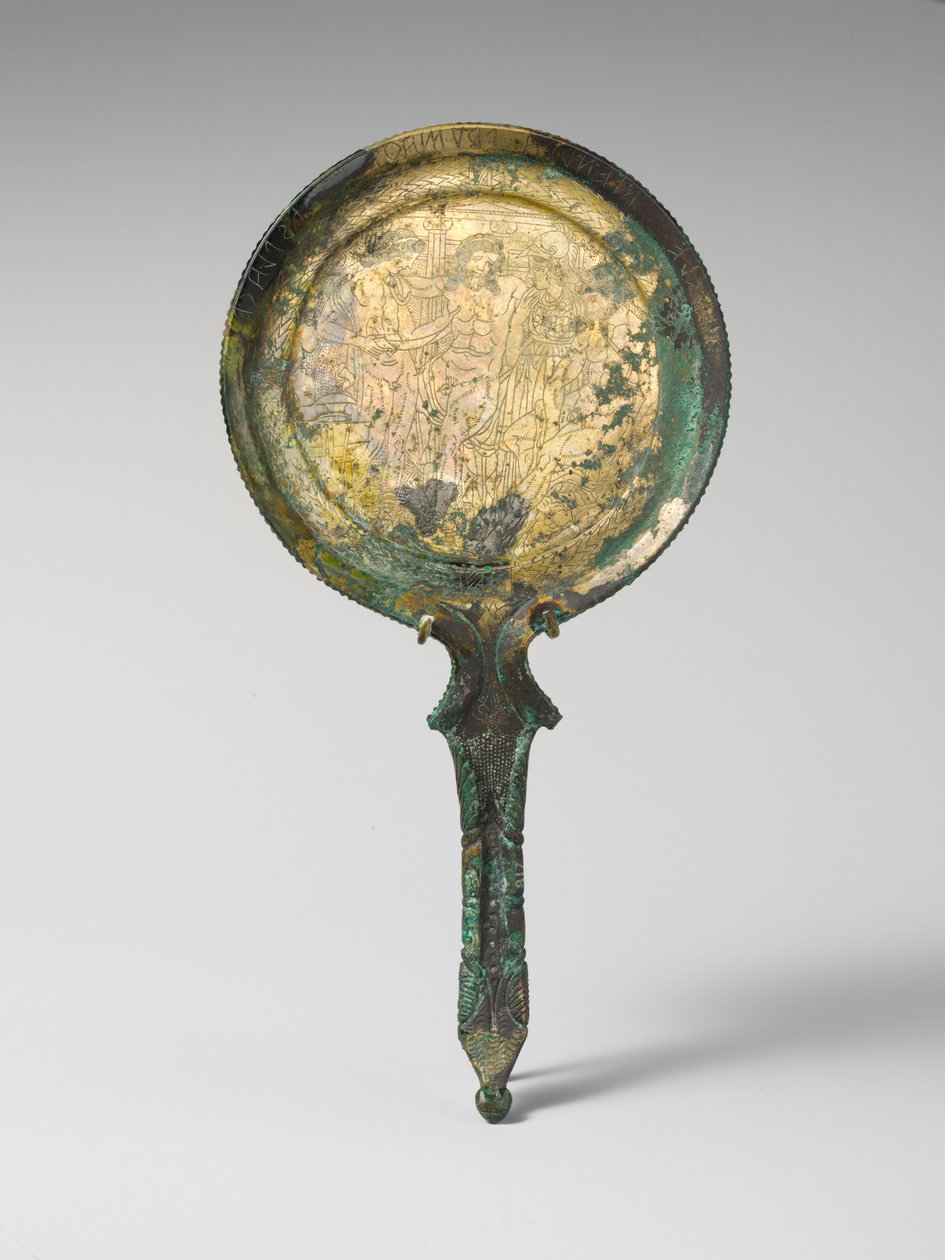 Tükör, Kr.e. 3. század eleje (bronz) alkotó: Etruscan Etruscan