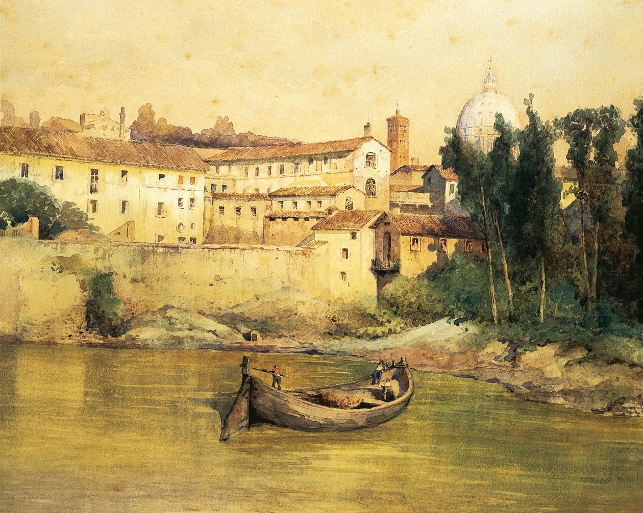 Olaszország, Róma, régi Santo Spirito Kórház Sassiában (Saxia), Ettore Roesler Franz alkotó: Ettore Roesler Franz