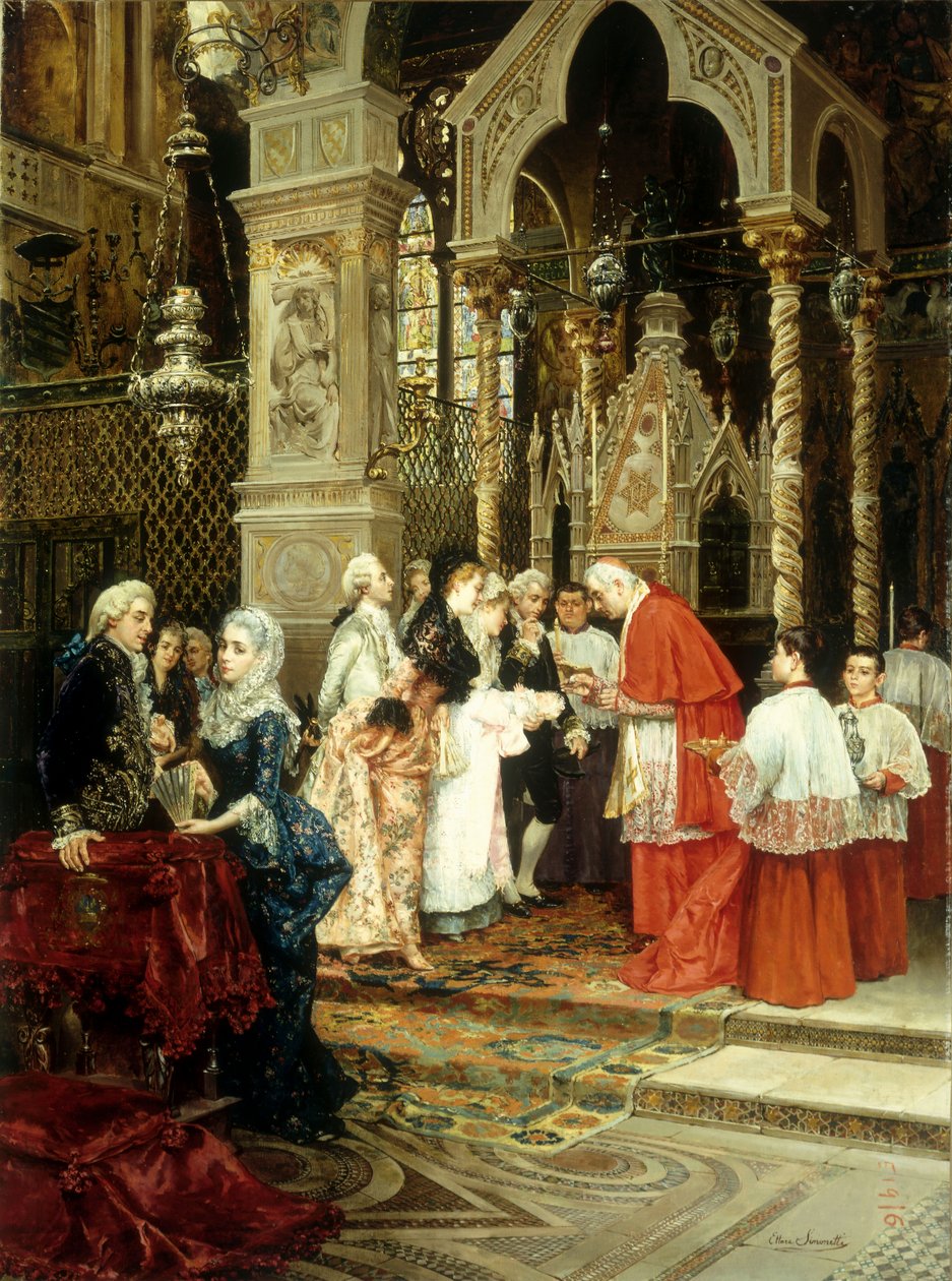 A keresztelő alkotó: Ettore Simonetti