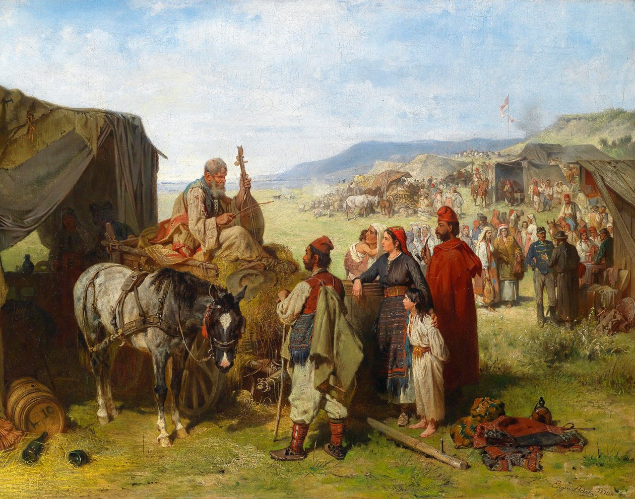 Tábor Dalmáciában alkotó: Eugen Adam