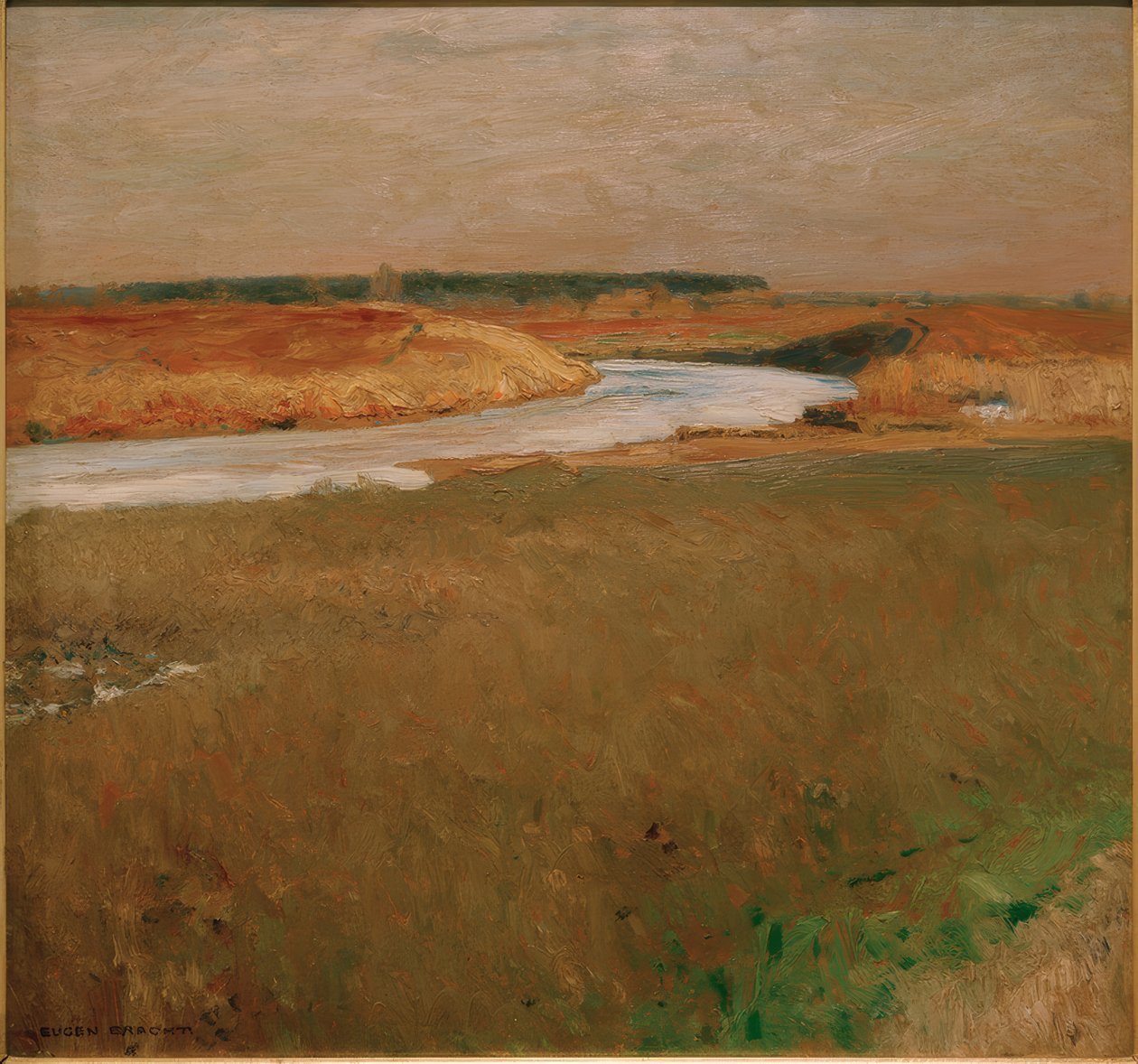 Este az Oberspree-n alkotó: Eugen Felix Prosper Bracht