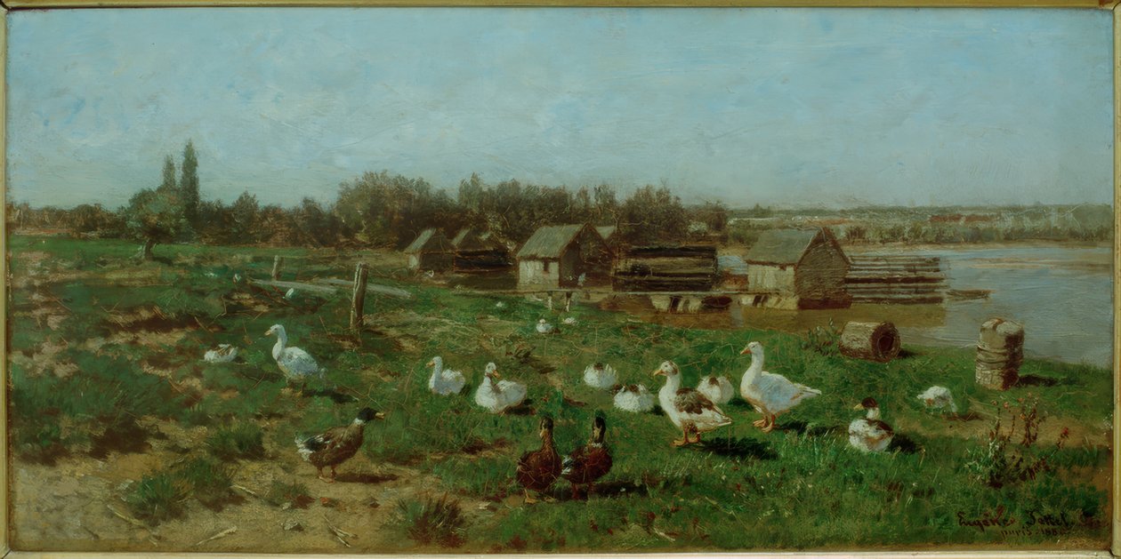 Donaumühlen alkotó: Eugen Jettel