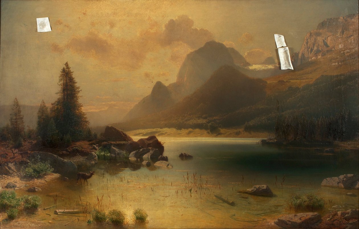 Hintersee Berchtesgaden közelében alkotó: Eugen Jettel