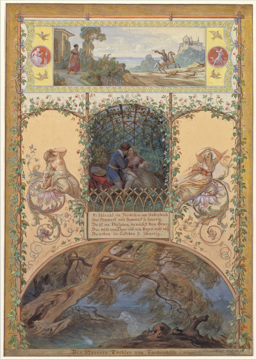A plébános lánya Taubenhainből alkotó: Eugen Napoleon Neureuther