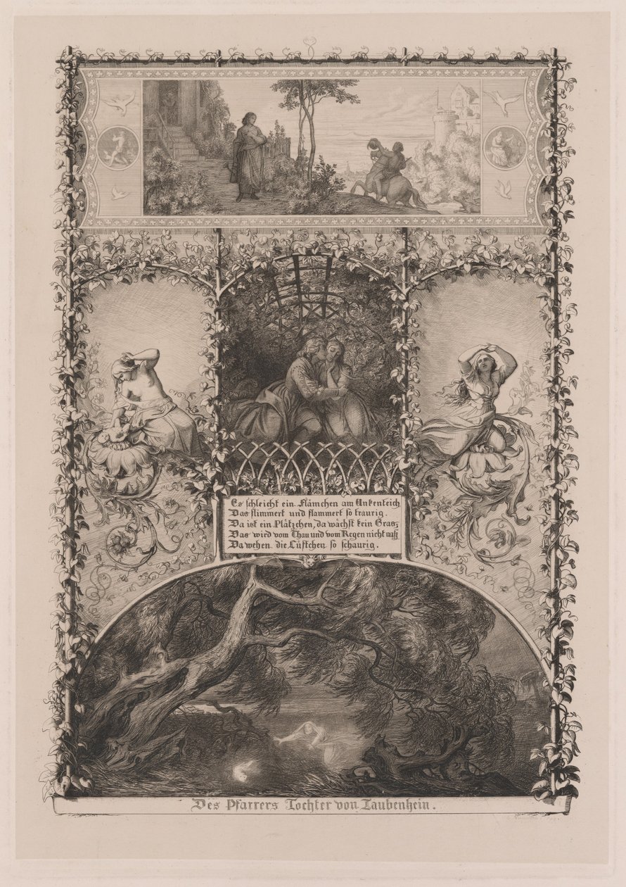 A plébános lánya Taubenheimből alkotó: Eugen Napoleon Neureuther