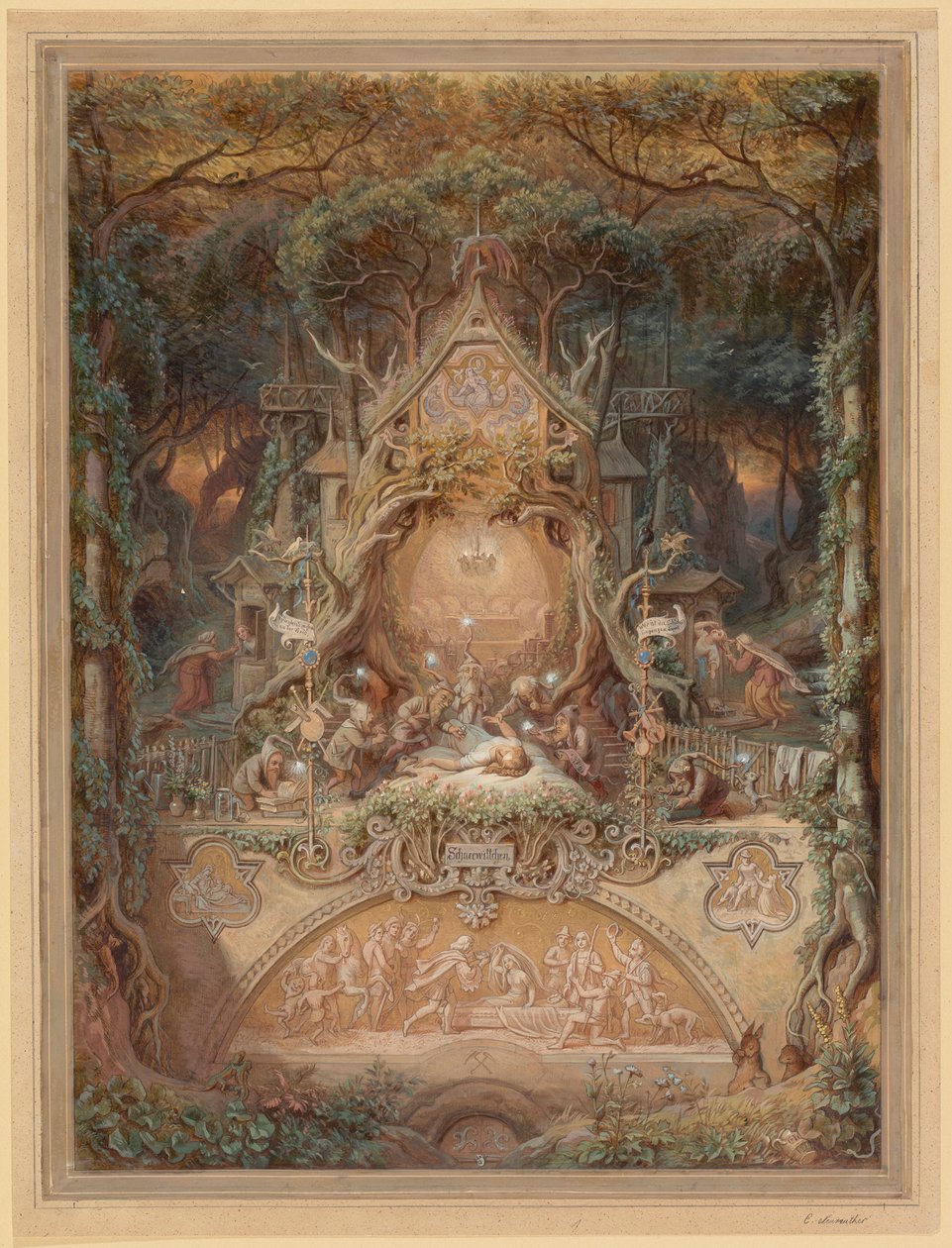 Hófehérke alkotó: Eugen Napoleon Neureuther