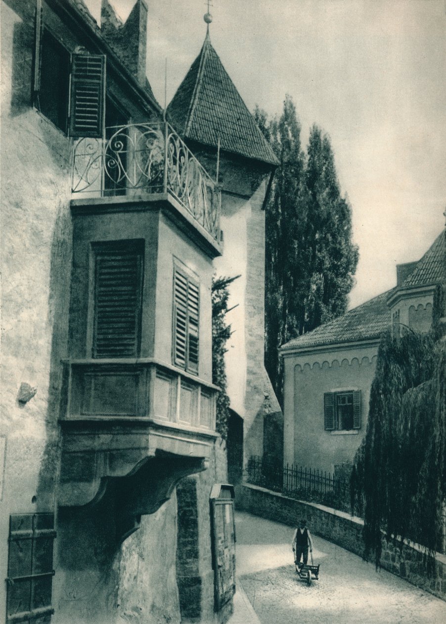 Merano csendes sarka, Dél-Tirol, Olaszország, 1927 alkotó: Eugen Poppel