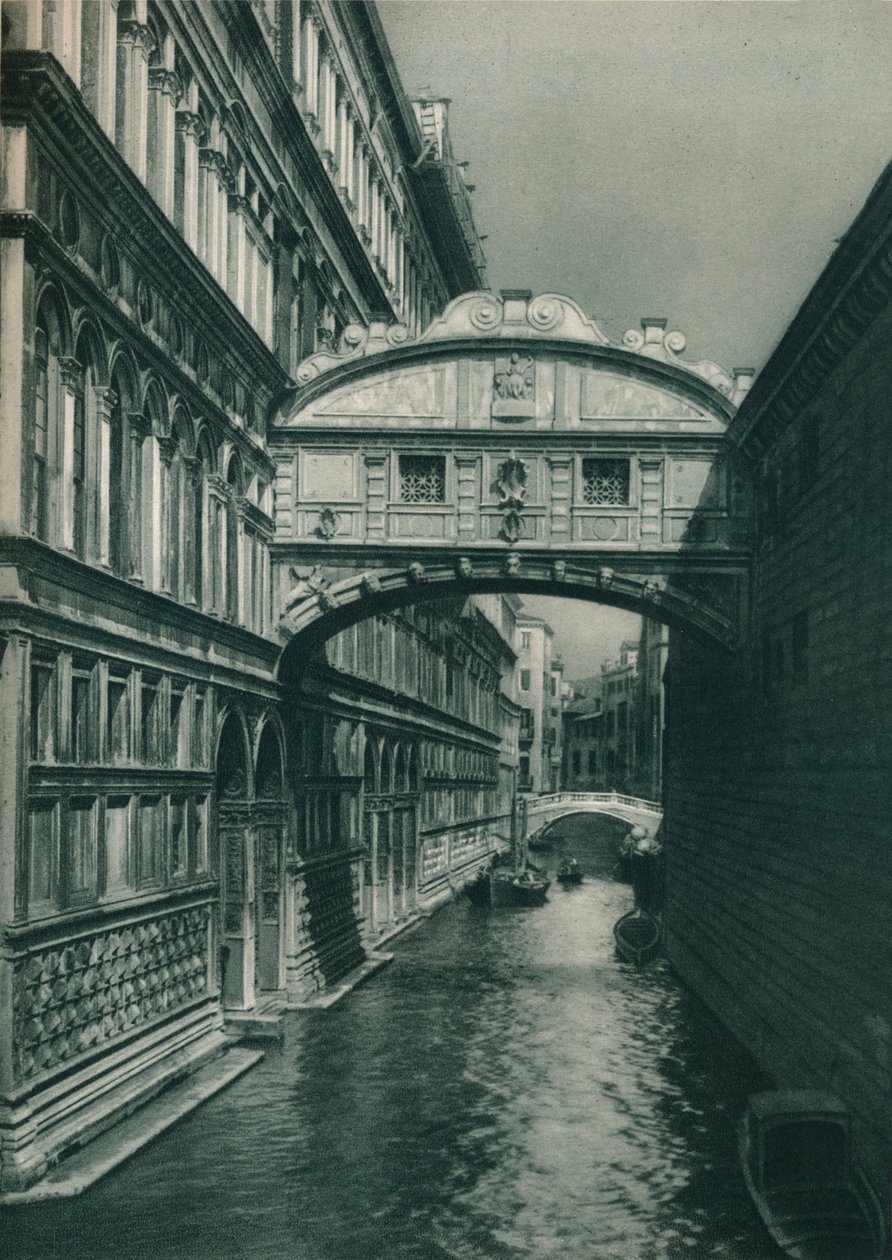 Sóhajok hídja, Velence, Olaszország, 1927 alkotó: Eugen Poppel