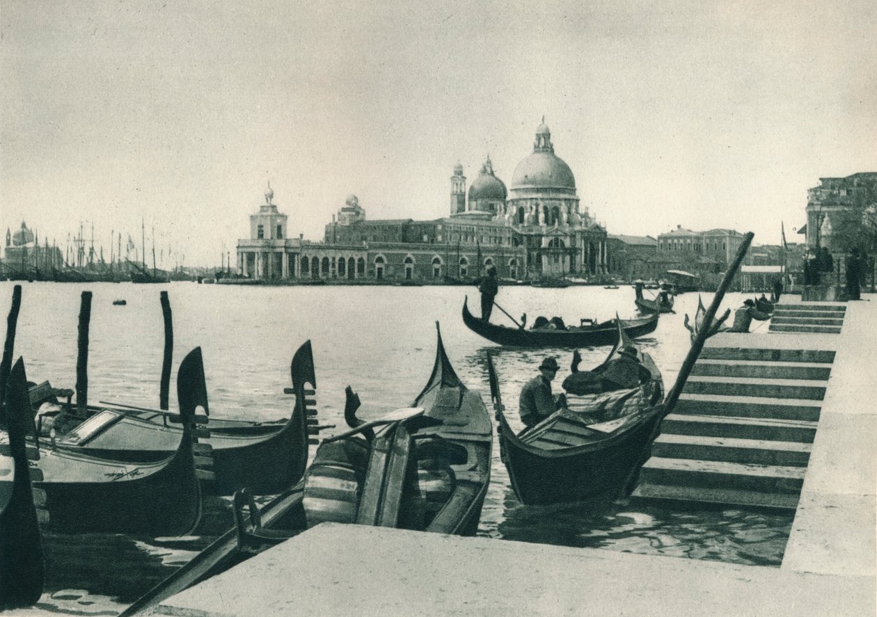 Santa Maria della Salute és Dogana templom, Velence, Olaszország, 1927. alkotó: Eugen Poppel