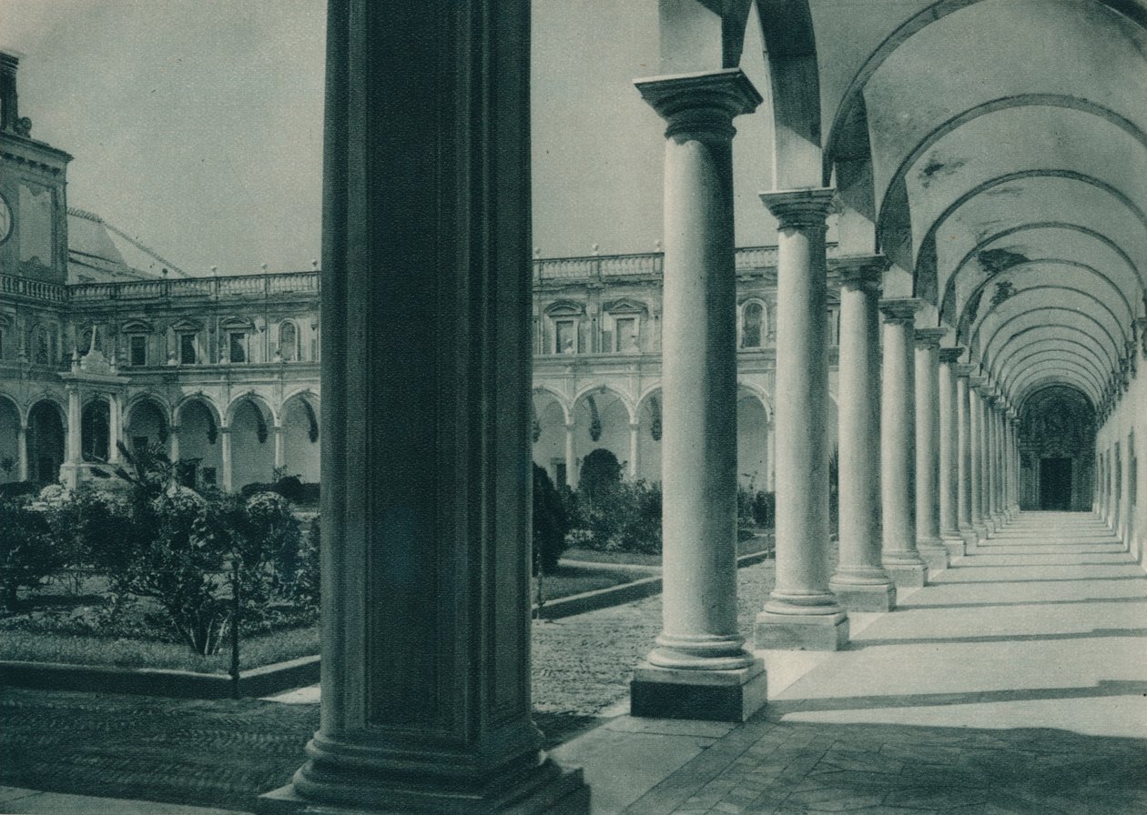 Kolostorok a San Martino kolostorban, Nápoly közelében, Olaszországban, 1927 alkotó: Eugen Poppel