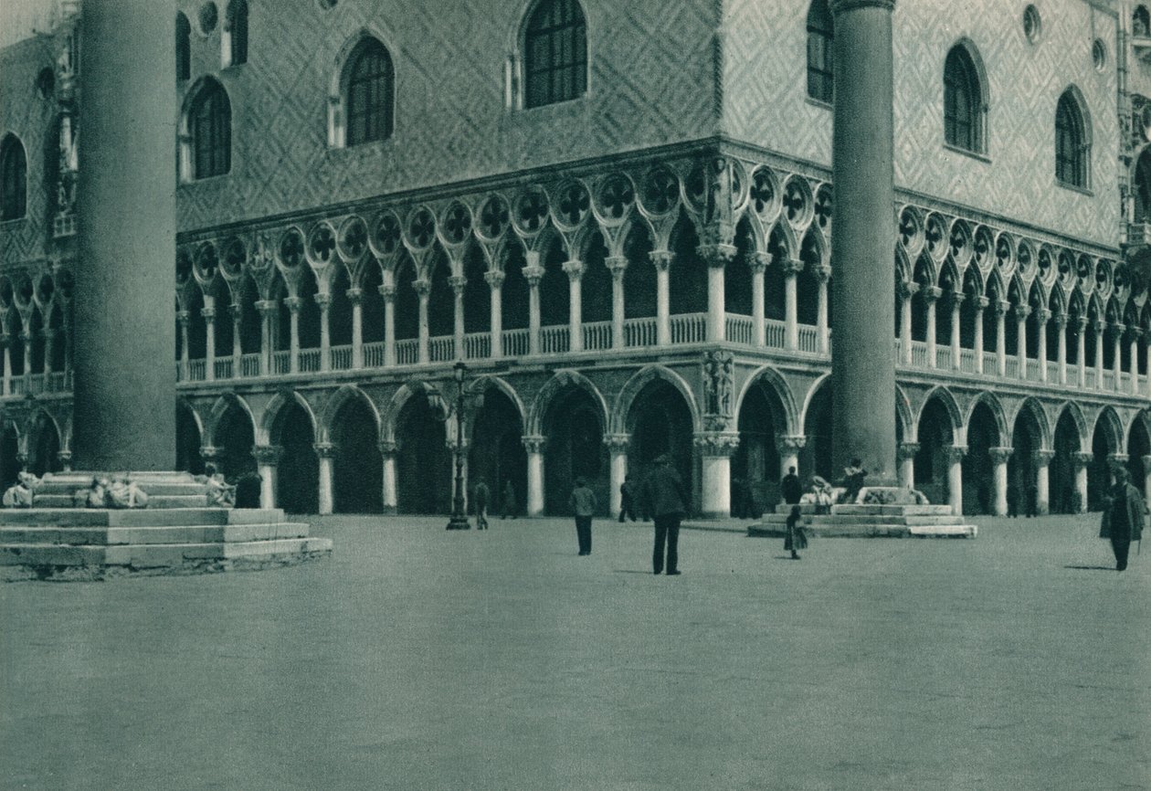 A Dózsa-palota sarka a Piazzetta di San Marco-n, Velence, Olaszország, 1927 alkotó: Eugen Poppel