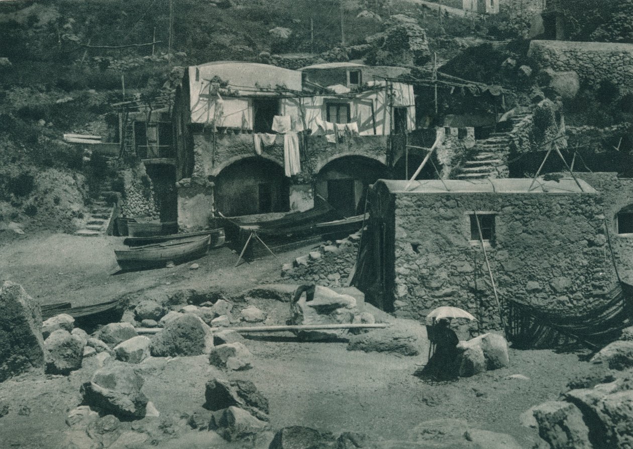 Ház a Marina Grande-ban, Capri, Olaszország, 1927 alkotó: Eugen Poppel