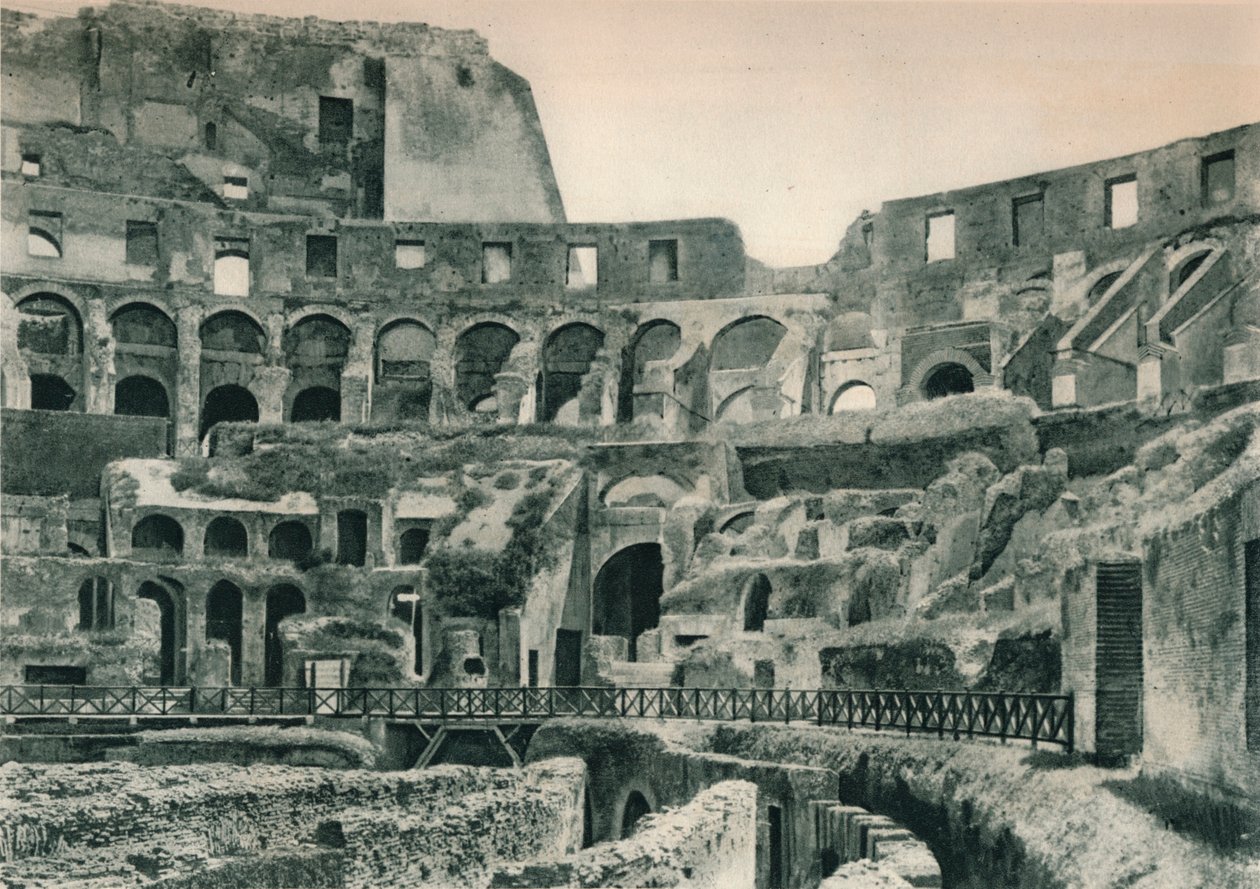 A Colosseum belseje, Róma, Olaszország, 1927 alkotó: Eugen Poppel