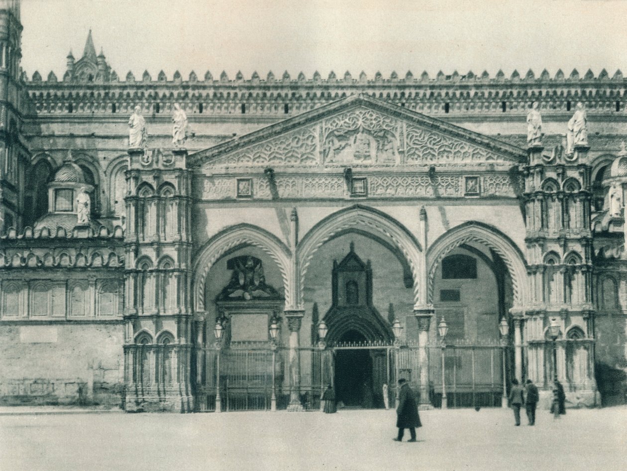 A székesegyház főbejárata, Palermo, Szicília, Olaszország, 1927 alkotó: Eugen Poppel